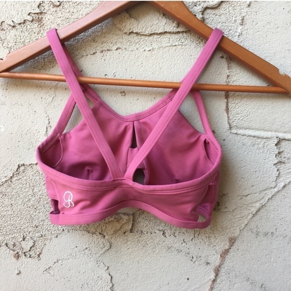 RARE Bombshell Sportswear SET Sexy Back Leggings and Bra Blush Size XS - Picture 8 of 12